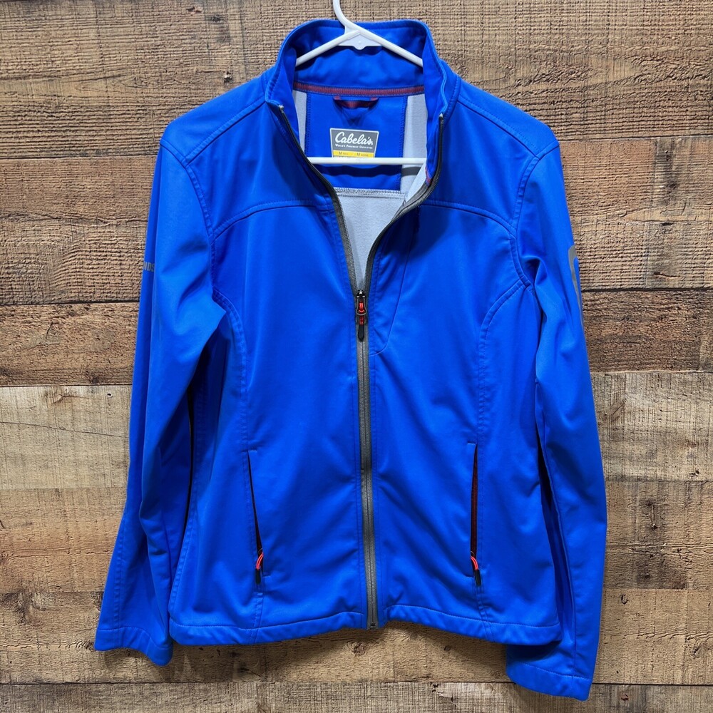 Cabelas Windstopper Blue Full Zip Jacket Womens Size Medium GREAT!